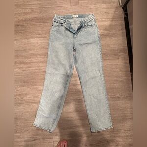 Abercrombie & Fitch Women's Soft Blue Straight Jeans